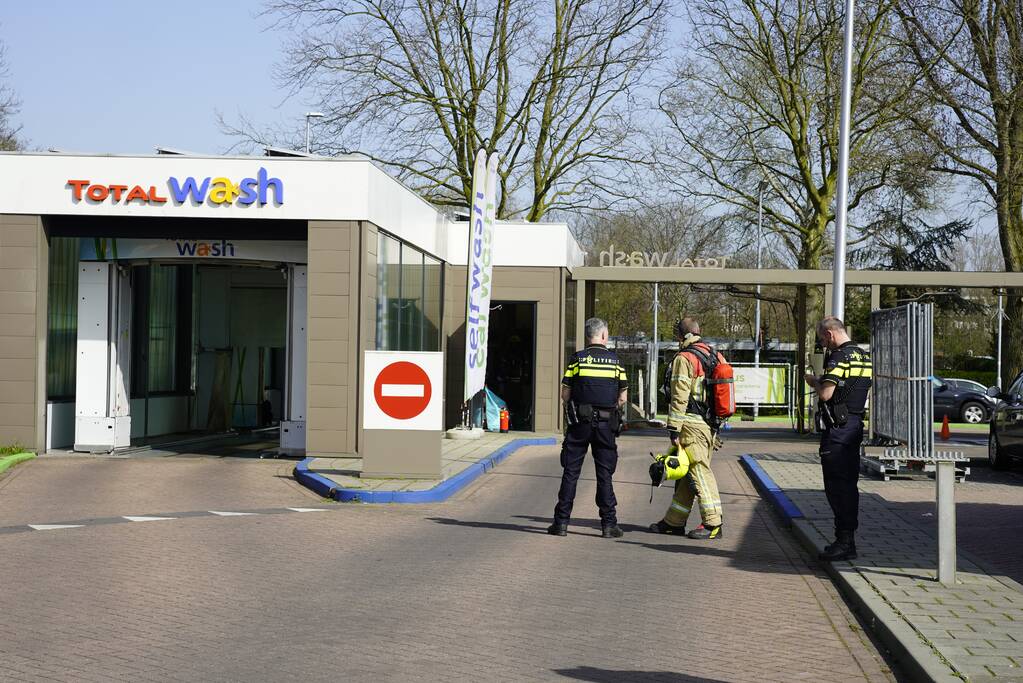 Brand in wasstraat na kortsluiting
