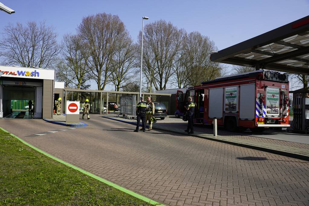 Brand in wasstraat na kortsluiting