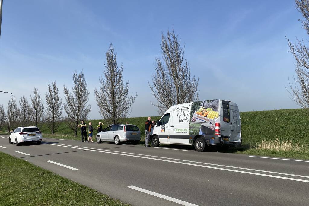 Meerdere voertuigen met elkaar in botsing