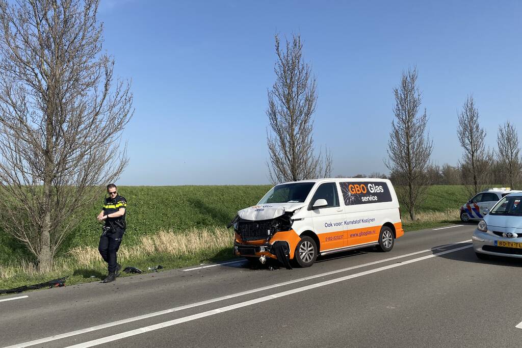 Meerdere voertuigen met elkaar in botsing