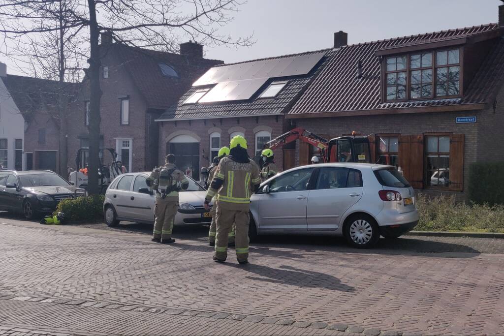 Gaslekkage door graafwerkzaamheden