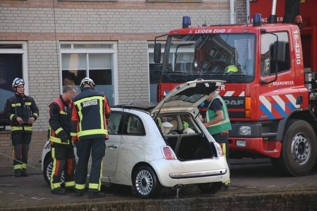 Drie inzittende halen natpak nadat auto te water is geraakt