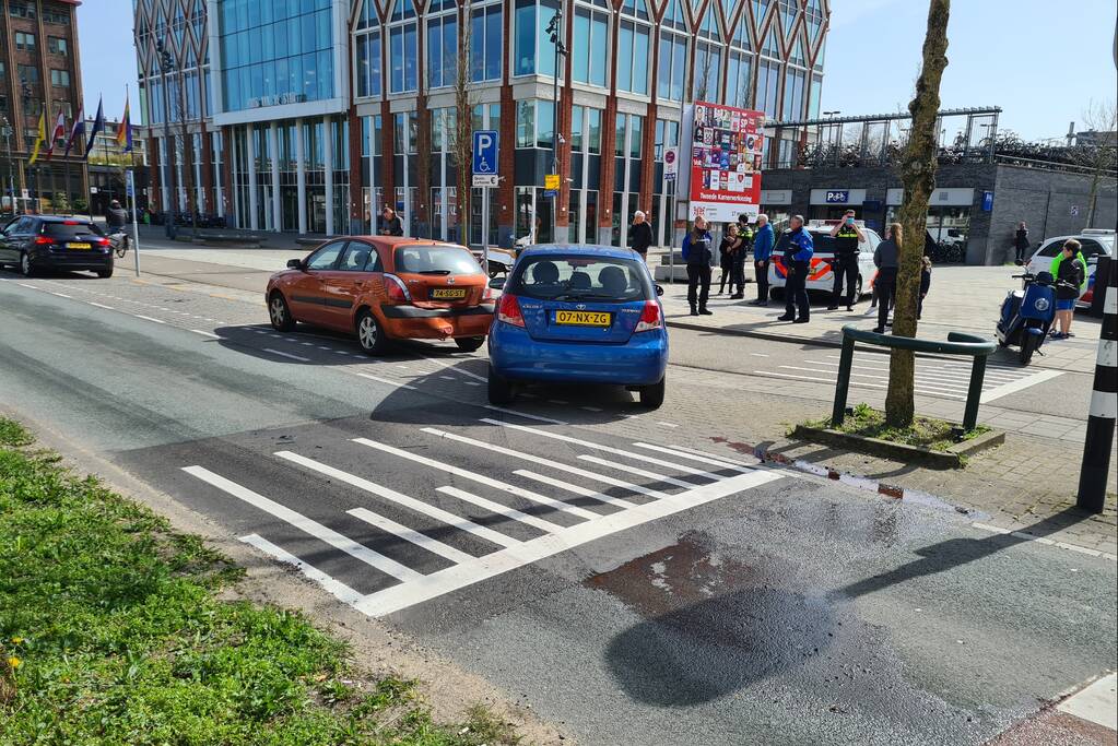 Flinke schade na kop-staart aanrijding