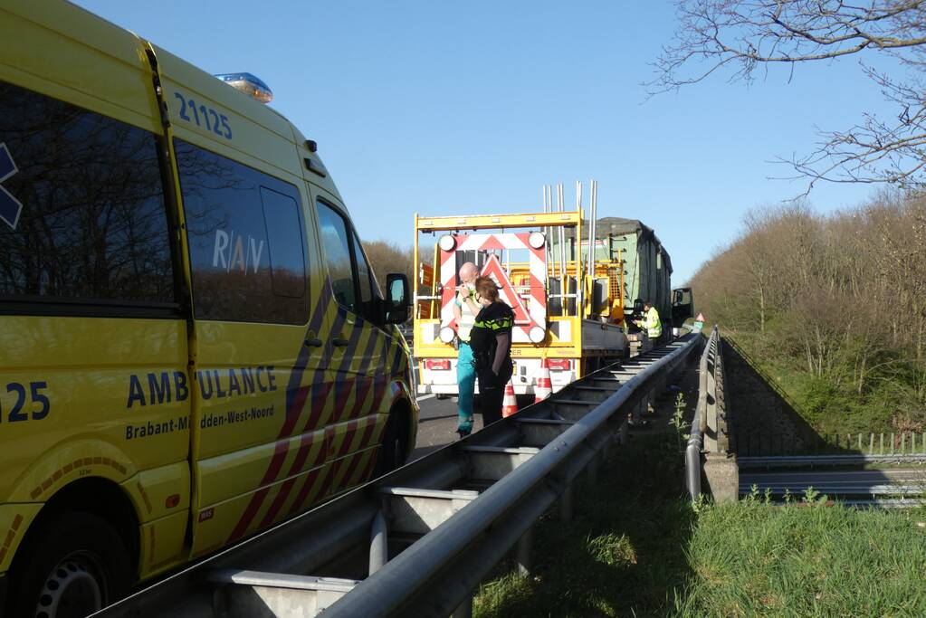 Vrachtwagen betrokken bij ongeval