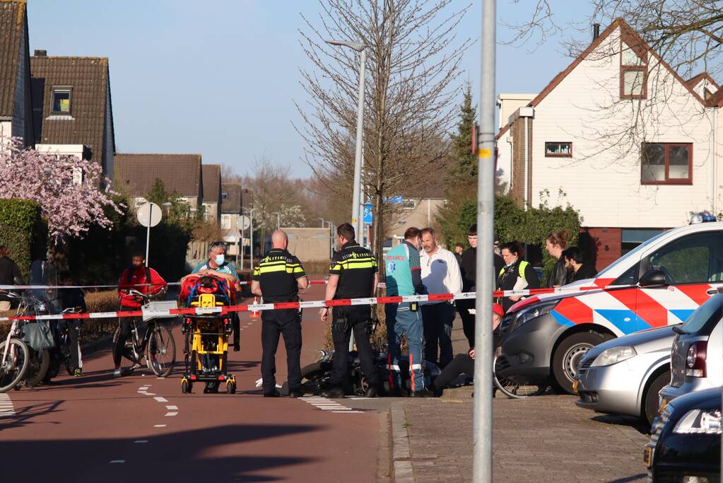 Gewonde bij ongeval tussen fietser en scooter