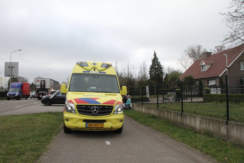 Fietser raakt gewond bij aanrijding