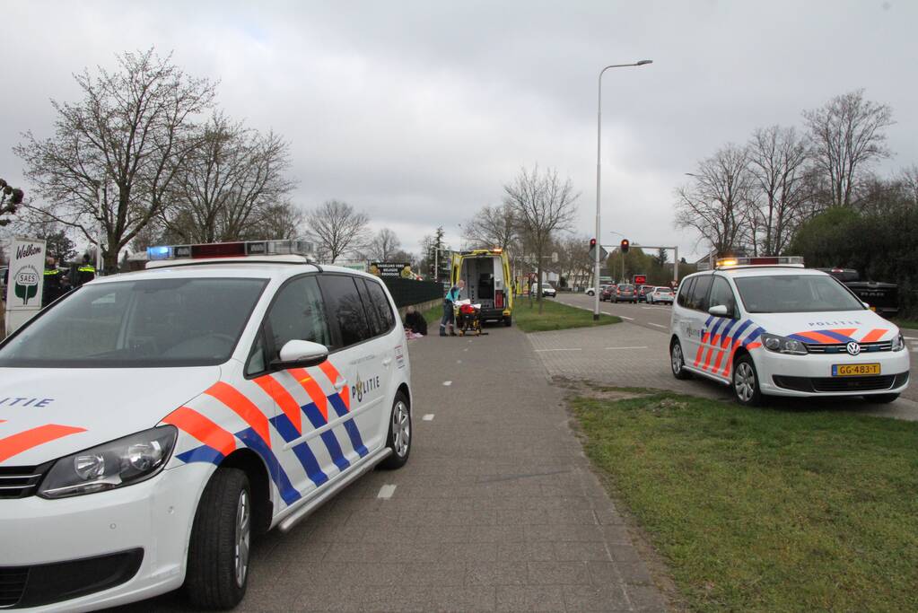 Fietser raakt gewond bij aanrijding