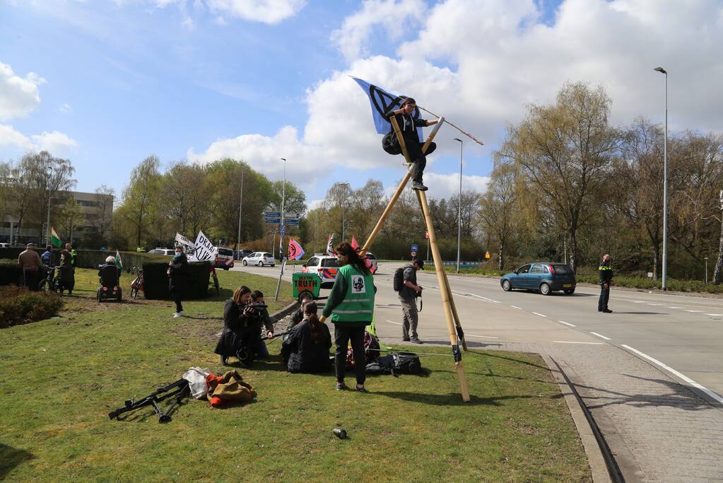 Anti-klimaat demonstratie verloopt rustig