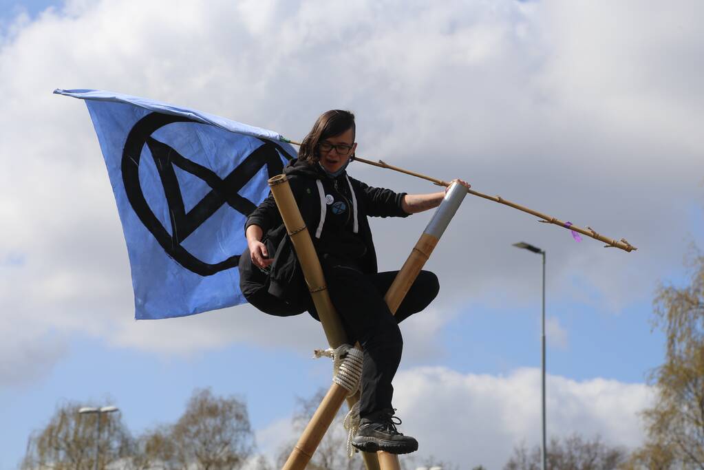 Anti-klimaat demonstratie verloopt rustig
