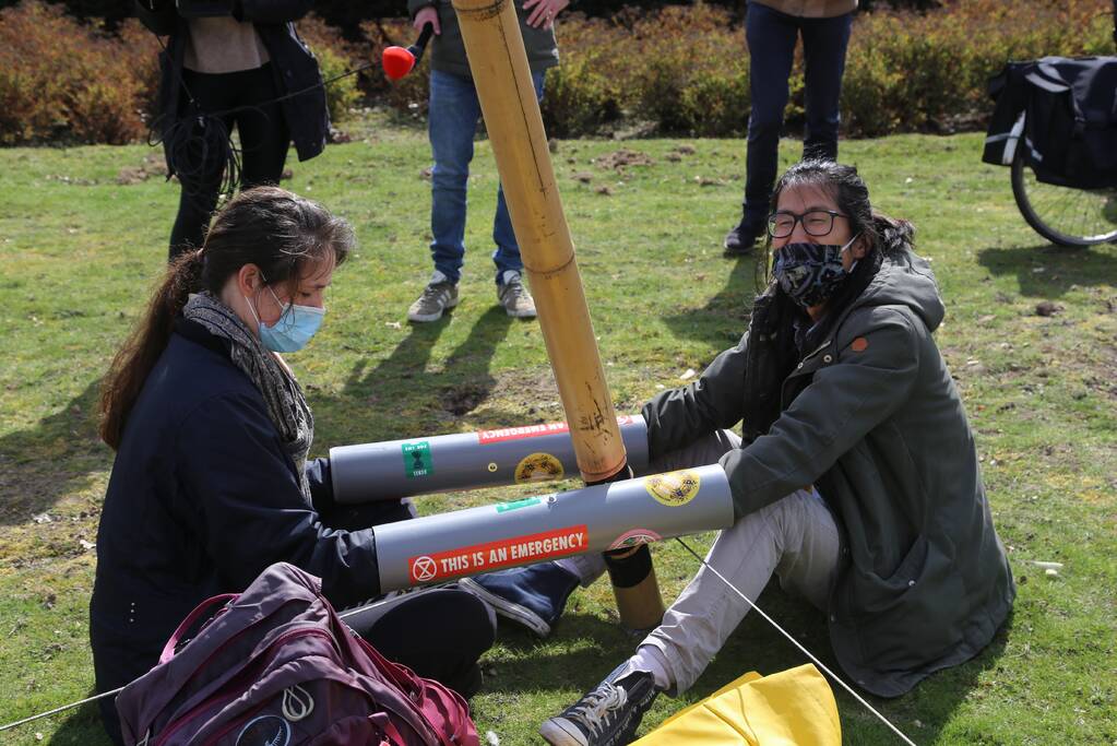 Anti-klimaat demonstratie verloopt rustig