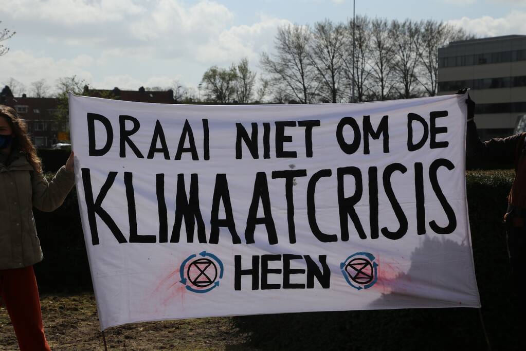 Anti-klimaat demonstratie verloopt rustig