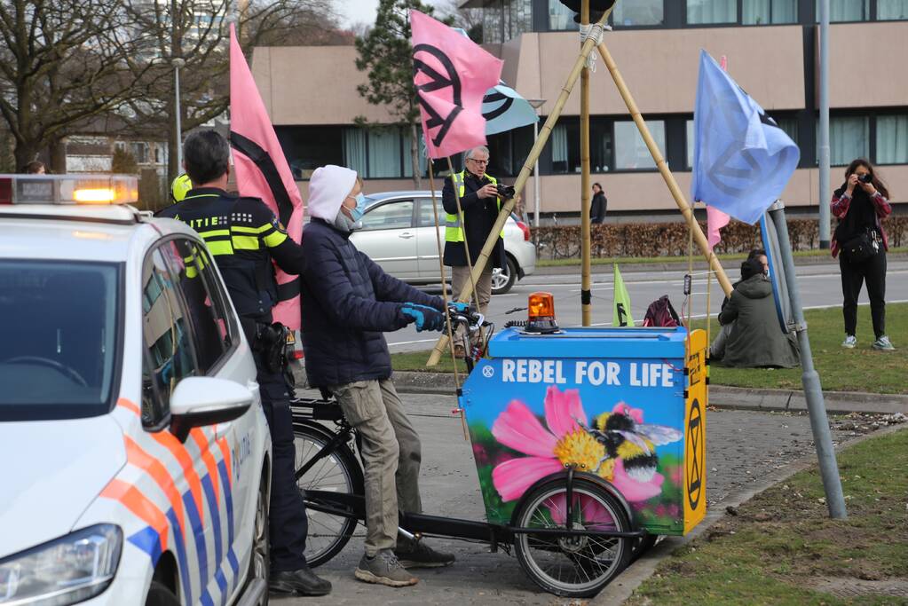 Anti-klimaat demonstratie verloopt rustig