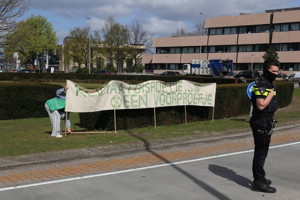 Anti-klimaat demonstratie verloopt rustig