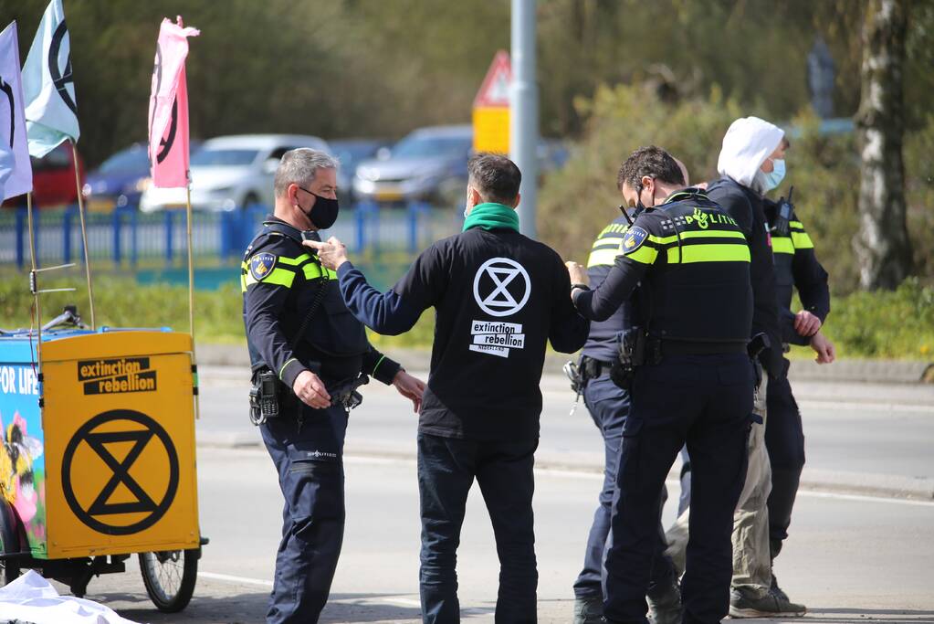 Anti-klimaat demonstratie verloopt rustig