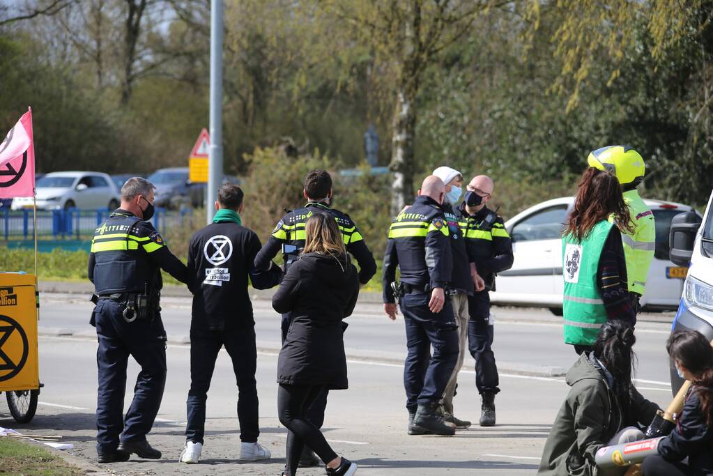 Anti-klimaat demonstratie verloopt rustig
