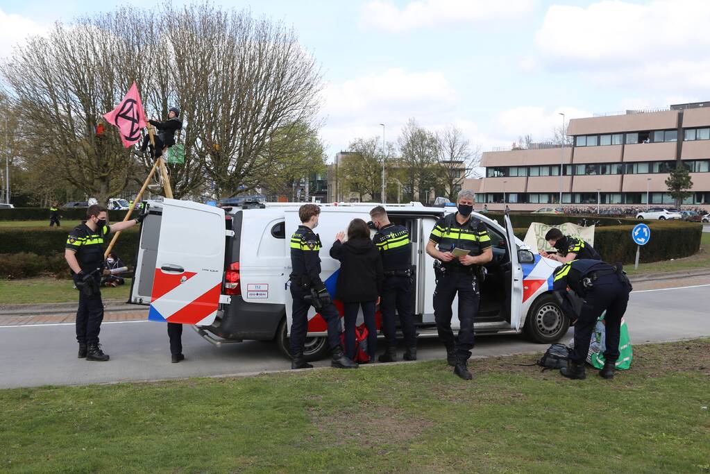 Anti-klimaat demonstratie verloopt rustig