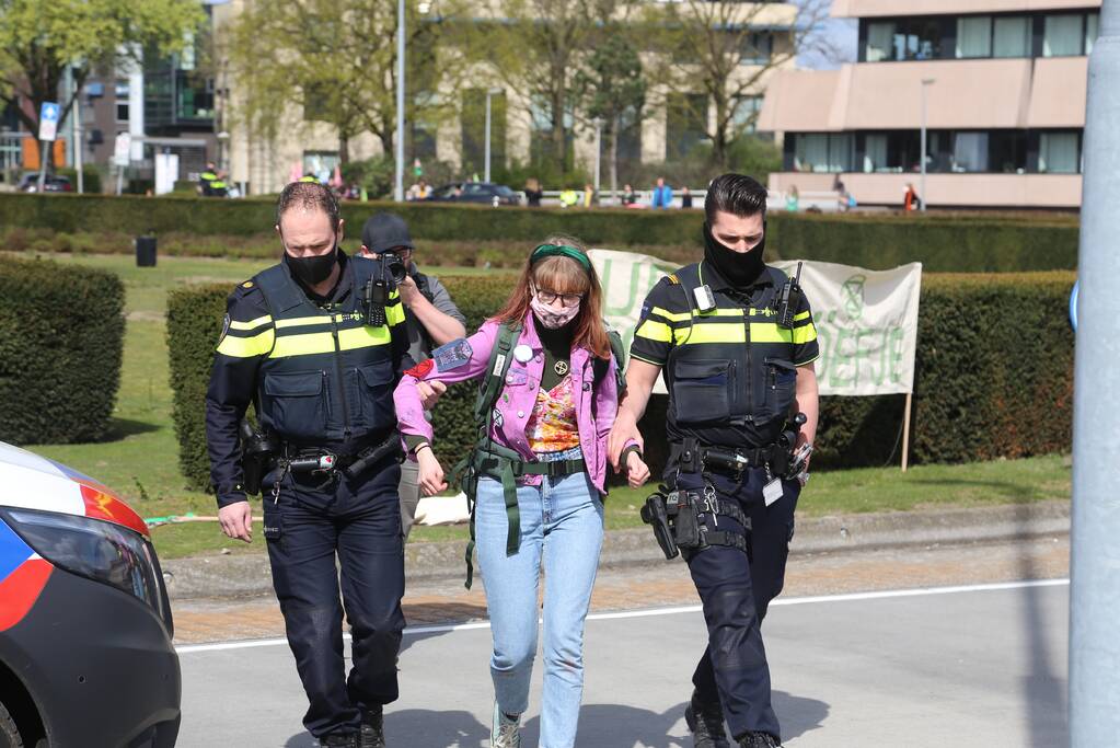 Anti-klimaat demonstratie verloopt rustig