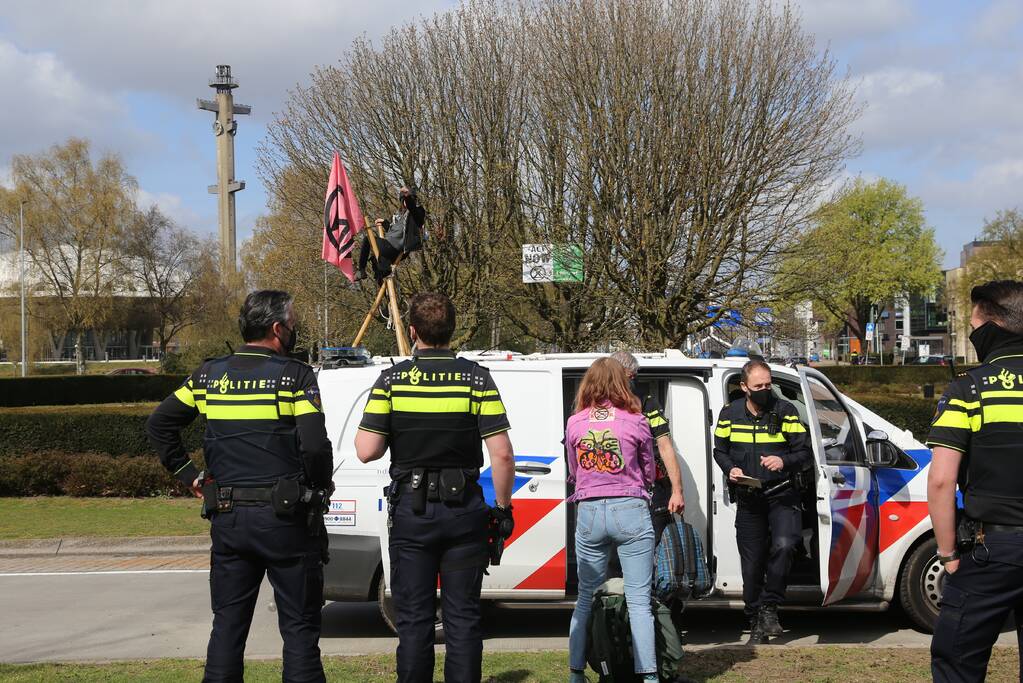 Anti-klimaat demonstratie verloopt rustig