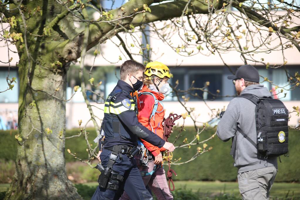 Anti-klimaat demonstratie verloopt rustig