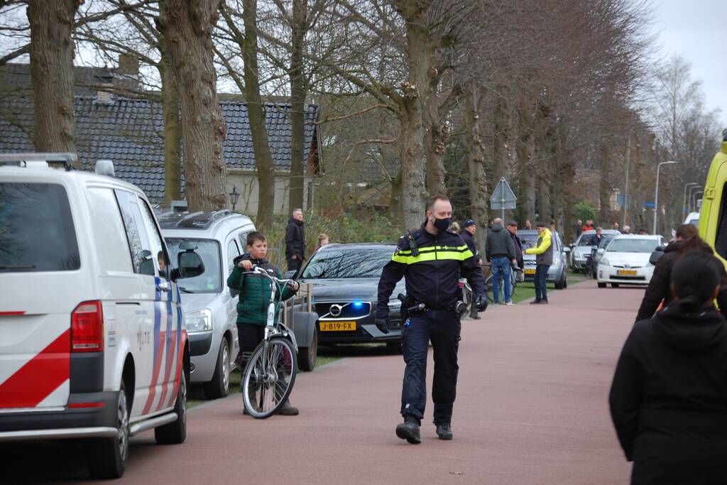 Traumahelikopter trekt veel bekijks