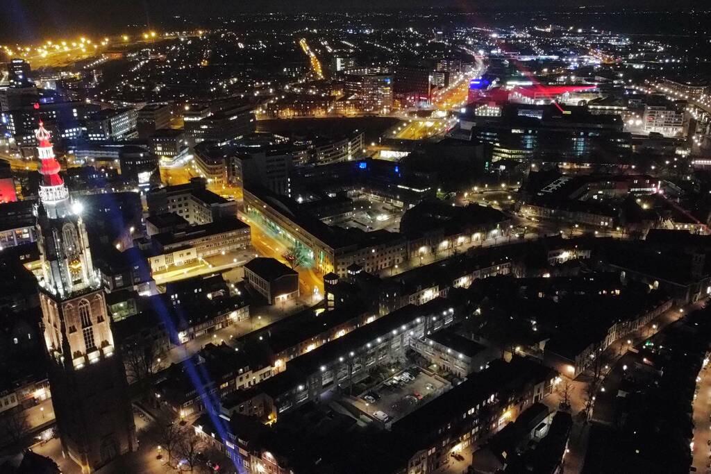 Connecting lights verlichten stad