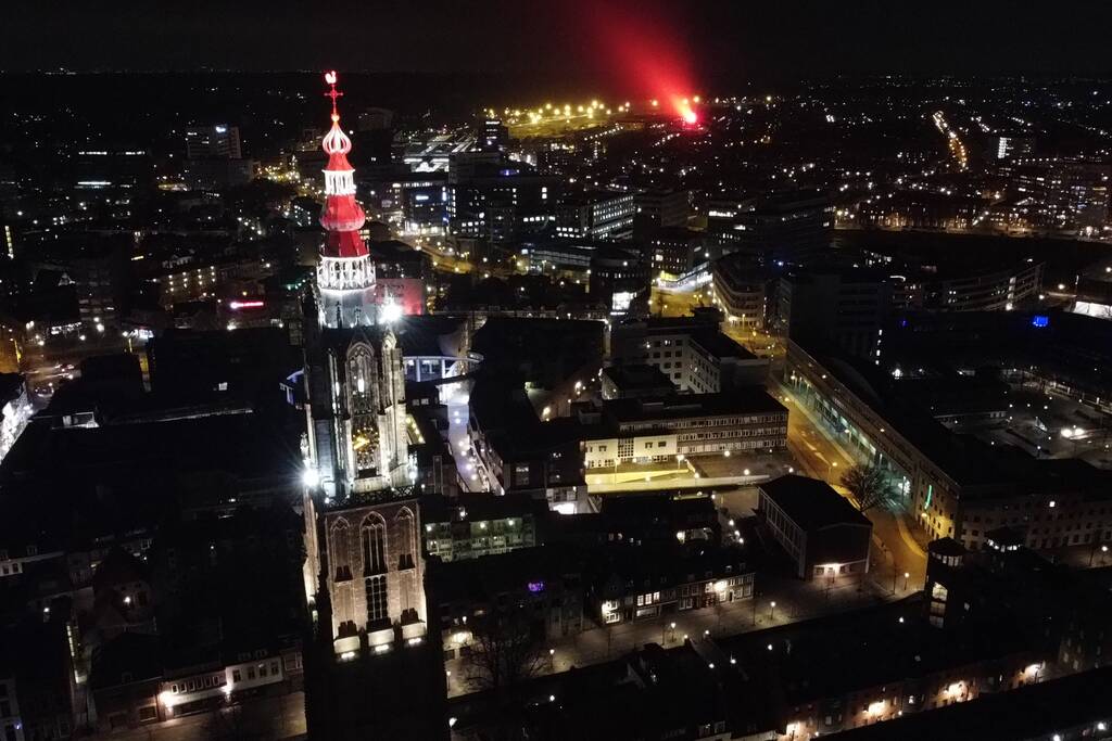 Connecting lights verlichten stad