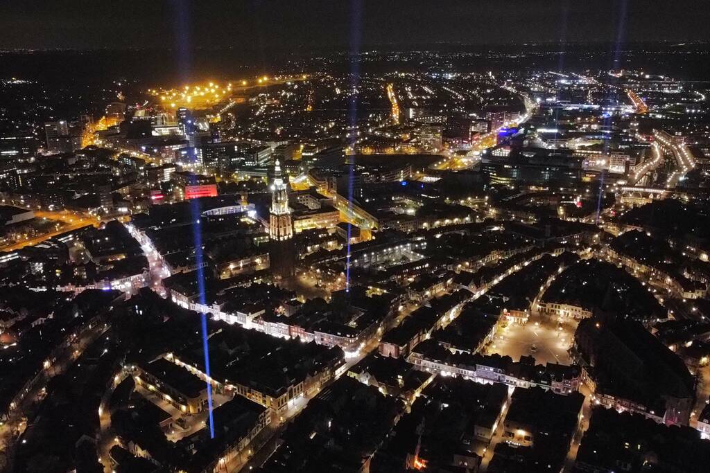 Connecting lights verlichten stad