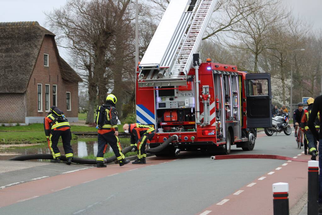 Brand in vrijstaande garageboxen