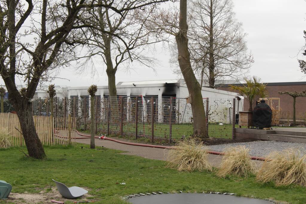 Brand in vrijstaande garageboxen