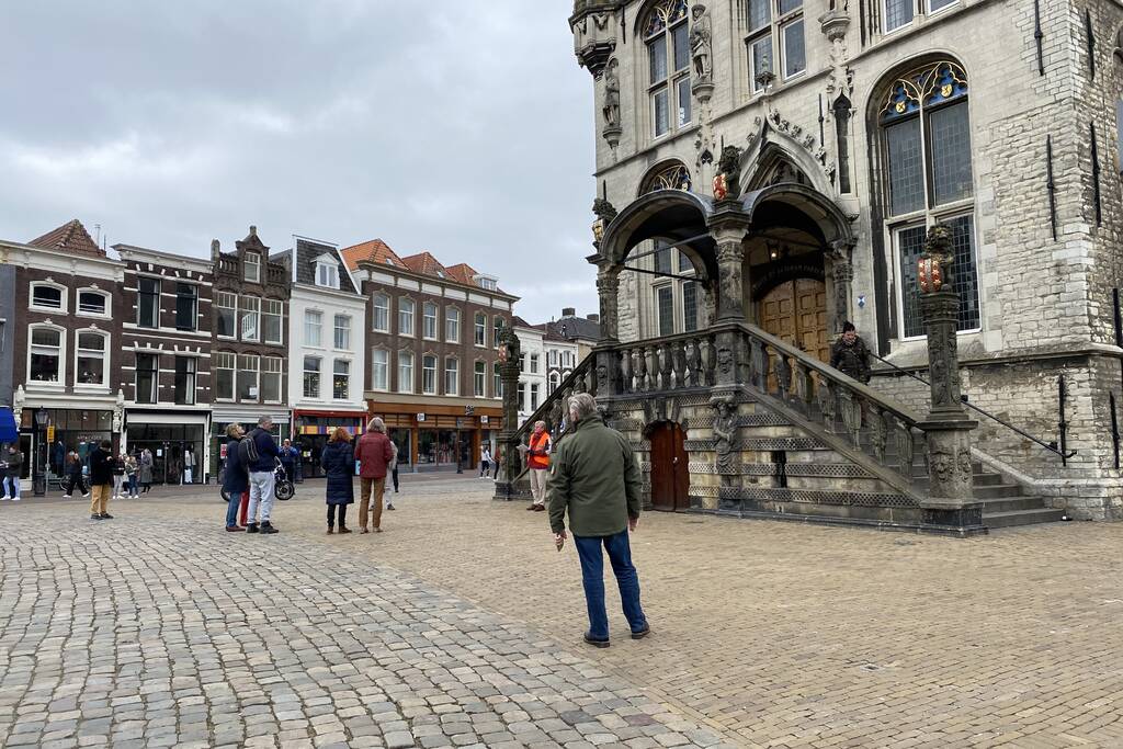 Demonstratie op de Markt