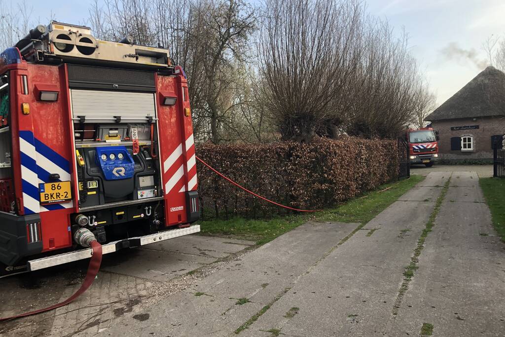 Schoorsteenbrand in vrijstaande woning