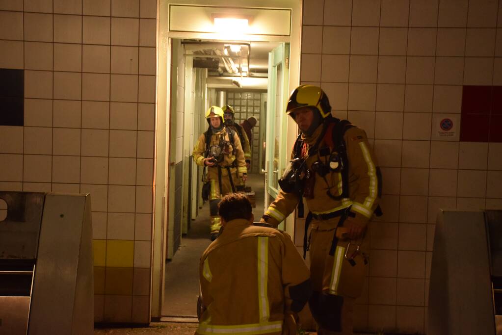Brand in kelder van flatgebouw