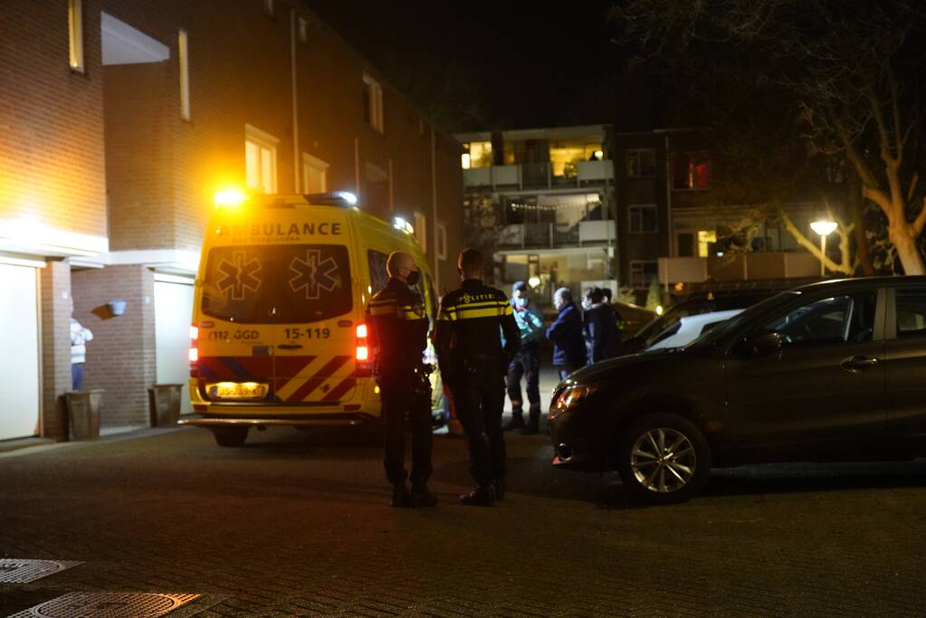 Traumahelikopter geland voor medische situatie