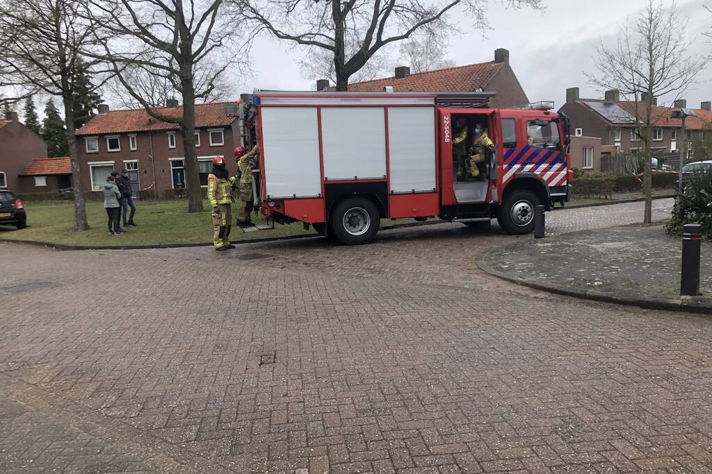 Gaslekkage door werkzaamheden in voortuin