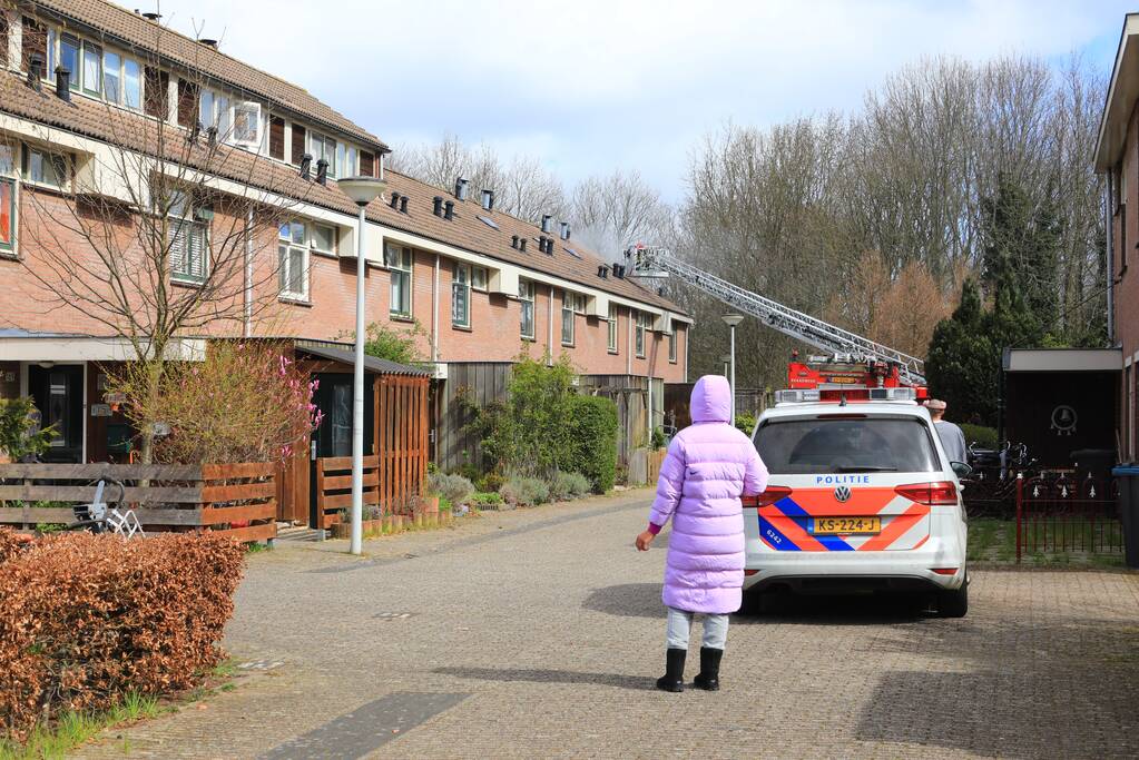 Bewoner aangehouden na brand op zolder