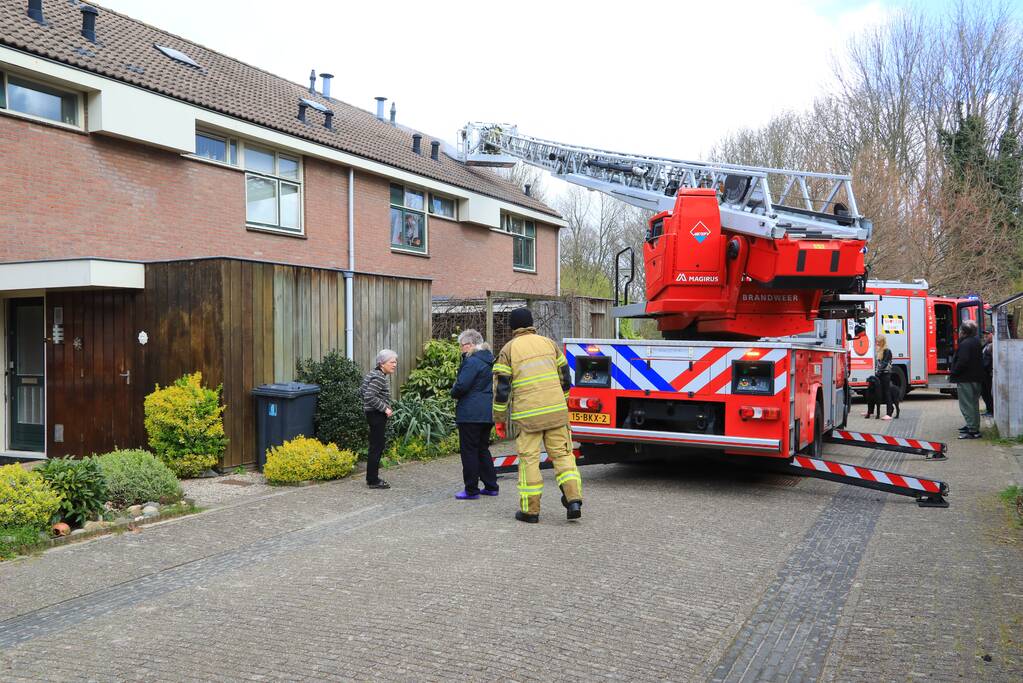 Bewoner aangehouden na brand op zolder