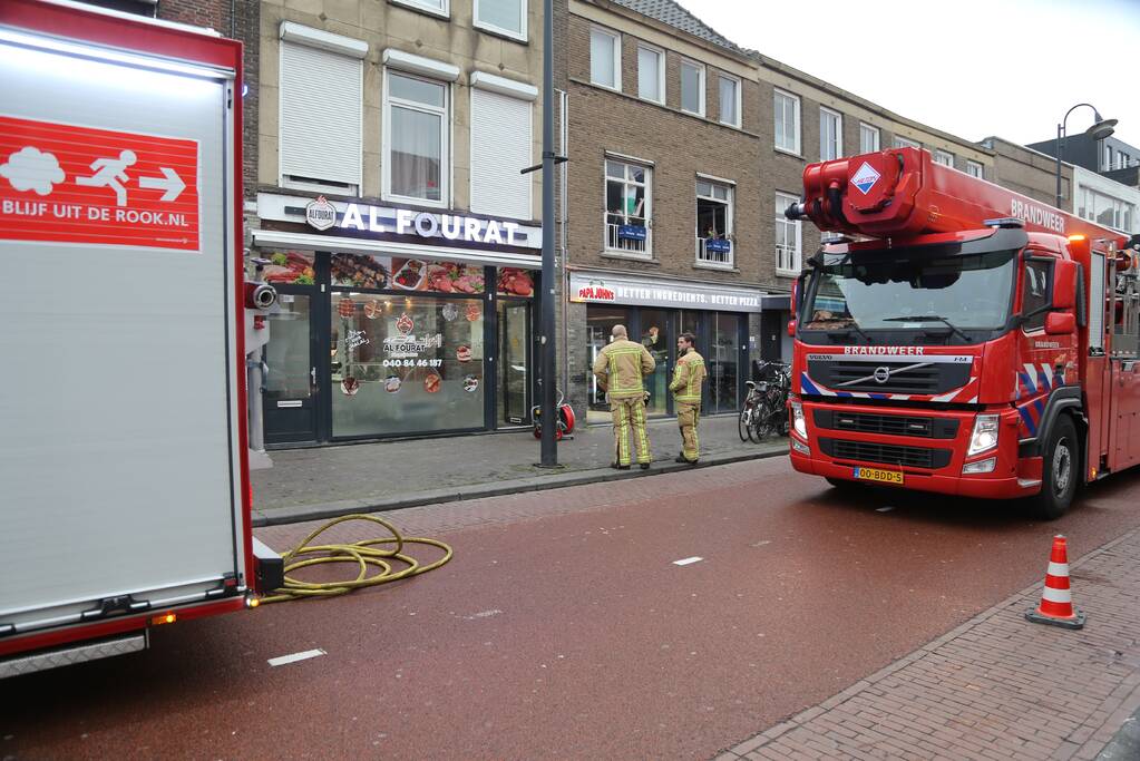 Brand in afzuiginstallatie