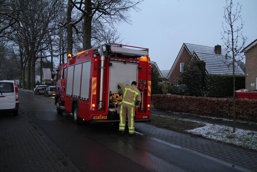 Brand bij woning snel onder controle