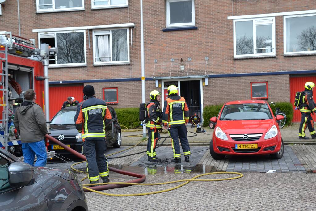 Flat ontruimd door brand