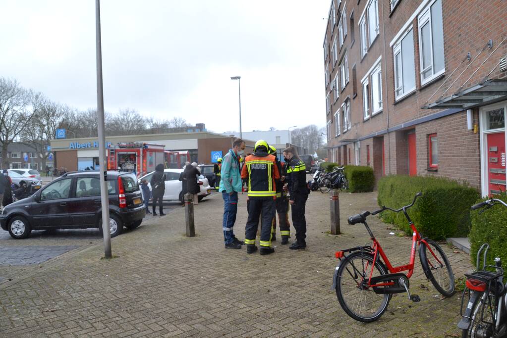 Flat ontruimd door brand