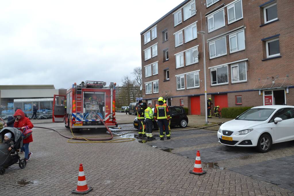 Flat ontruimd door brand