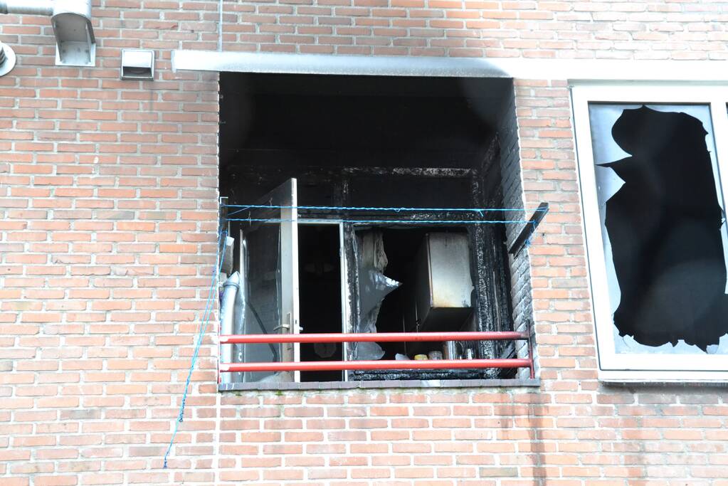 Flat ontruimd door brand
