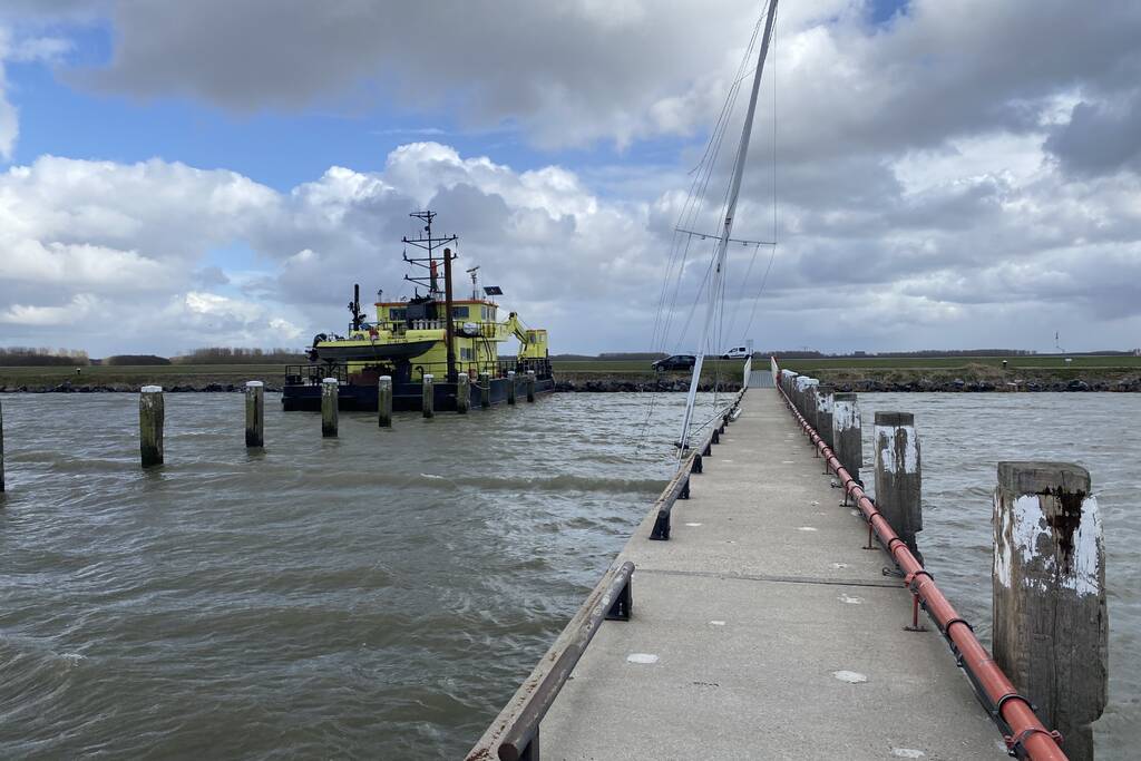Zeilboot gezonken in Oostvaardersdiep