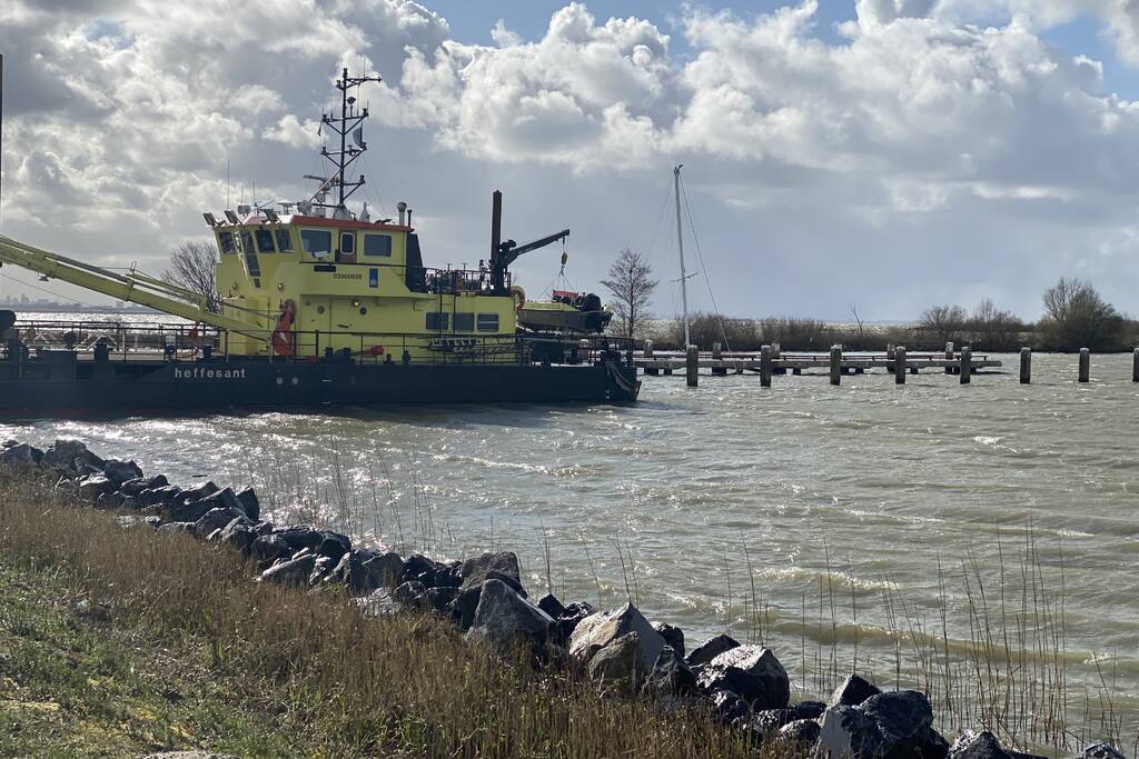 Zeilboot gezonken in Oostvaardersdiep
