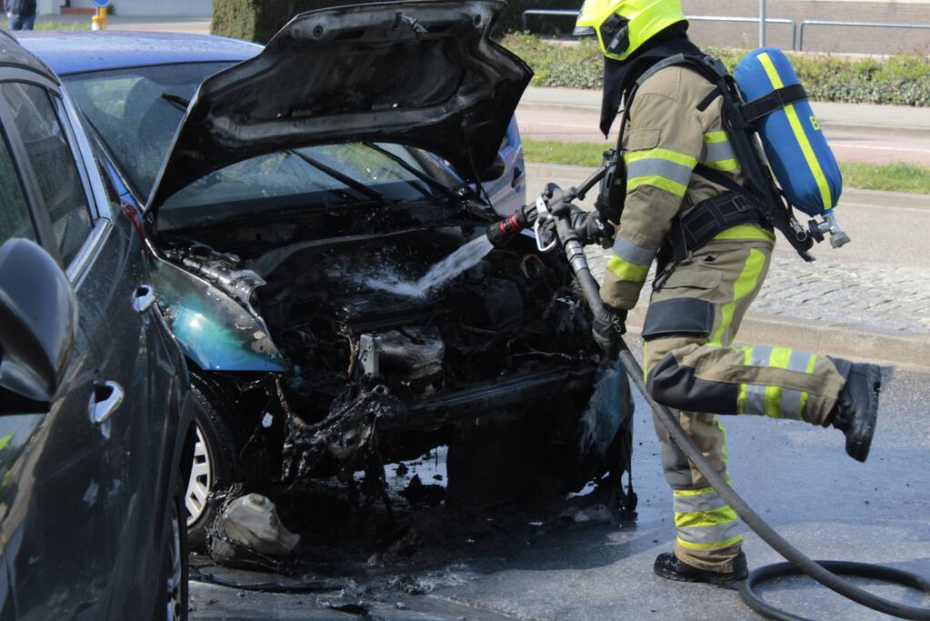 Flinke schade na autobrand