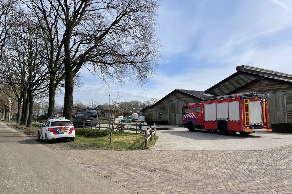 Brand in stal door slijpwerkzaamheden