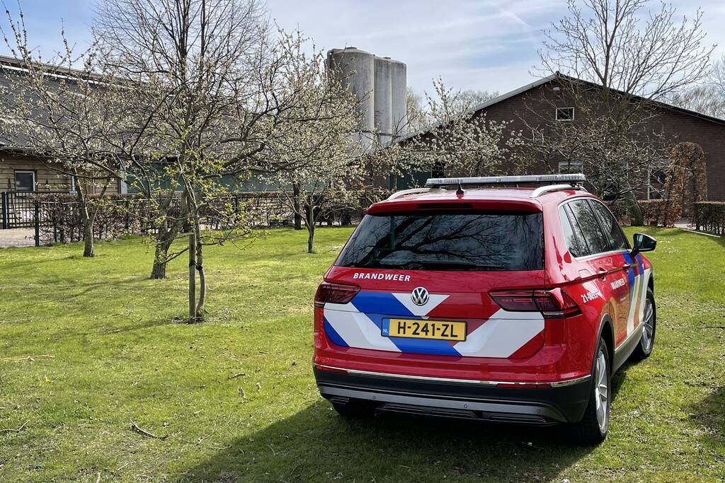 Brand in stal door slijpwerkzaamheden