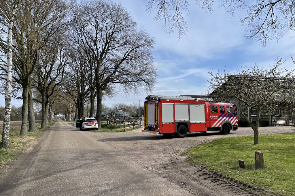 Brand in stal door slijpwerkzaamheden