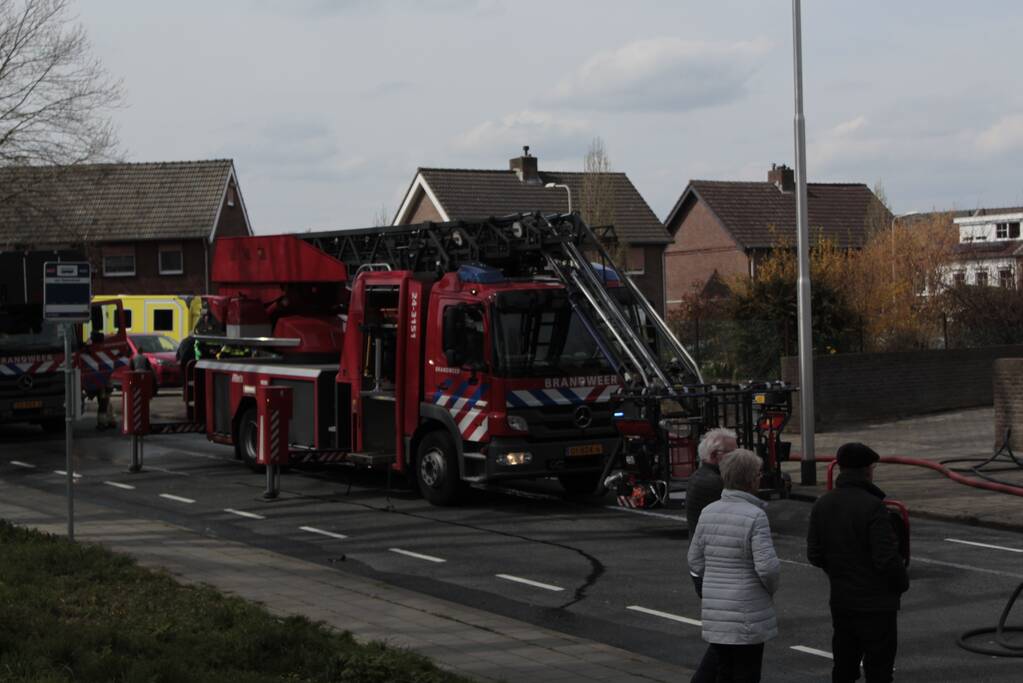 Brand op zolder van woning
