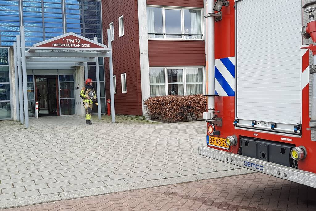 Brandweer inzet door verbrand eten